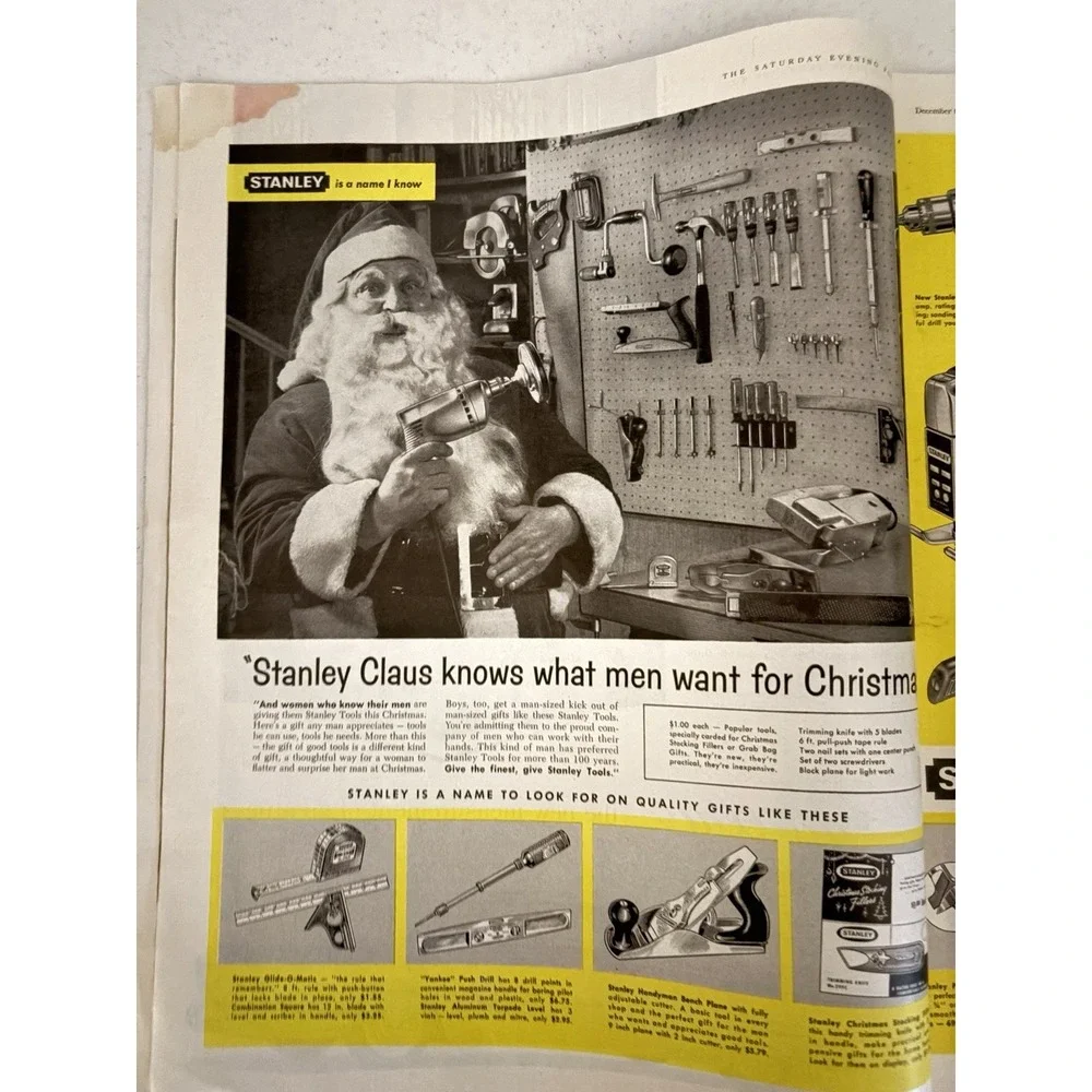 SANTA'S LAP CHRISTMAS SATURDAY EVENING POST COMPLETE Broadway DEC 6 1958